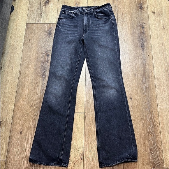 GRLFRND Melanie High Rise Boot Cut Jeans in Black Wash Size 27 - Picture 3 of 11